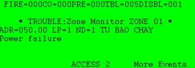 Power failure :  Lỗi mất nguồn 24VDC cấp cho modul CZM, SOM, SOM-A
