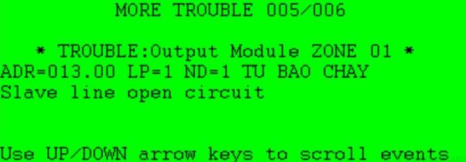 Slave line open circuit :  Hở mạch, thiếu điện trở trên modul SOM/SOM-A/AI