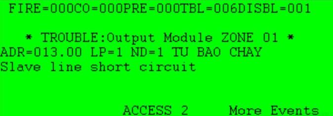 Slave line short circuit : Chập mạch, thiếu Diode trên modul SOM/SOM-A/AI