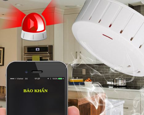 Hệ thống báo cháy tự động kết nối bằng sóng vô tuyến hay sóng Wifi