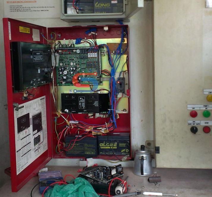 Test hoạt động của tủ báo cháy trung tâm