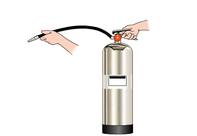 Bước 3. Bóp mạnh van xả