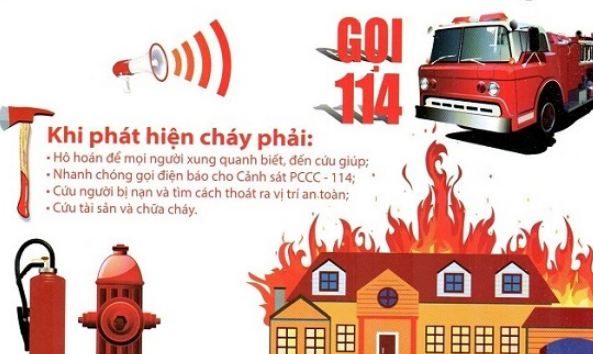 gọi ngay số 114 khi có đám cháy