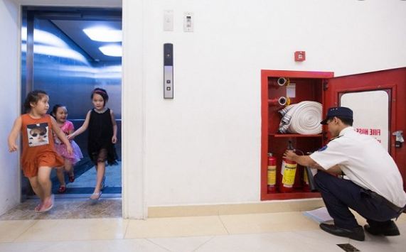 Họng nước chữa cháy tại chung cư