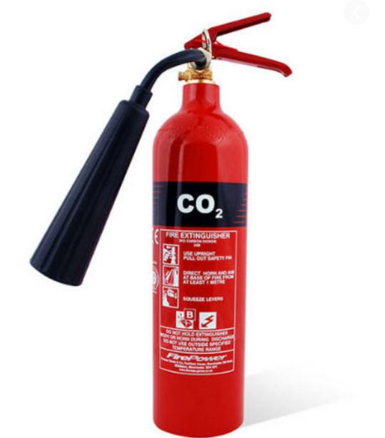 Nhãn thông tin bình chữa cháy CO2