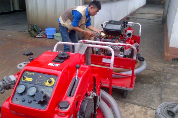 Quy trình vận hành máy bơm chữa cháy Tohatsu