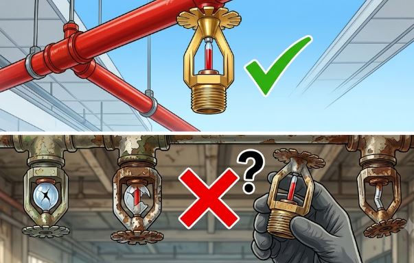 Khi nào cần thay thế đầu sprinkler đã lắp đặt lâu năm?