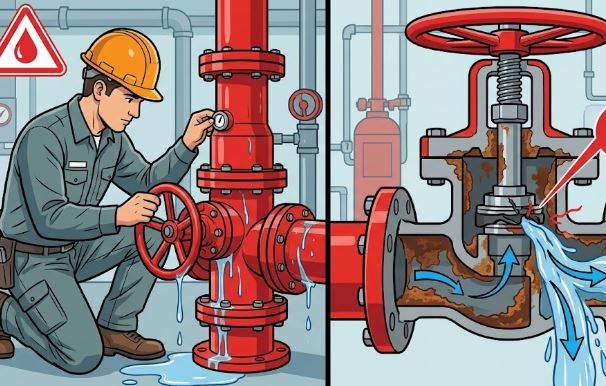 Cách nhận biết van chữa cháy bị rò rỉ