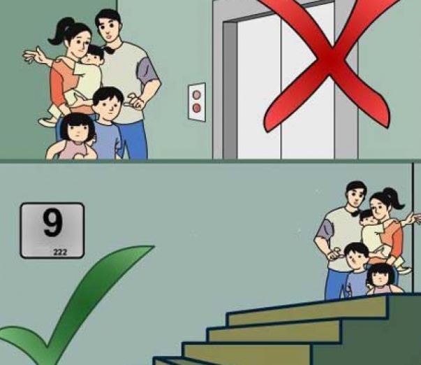 Hướng dẫn sơ tán trong tòa nhà cao tầng khi xảy ra cháy