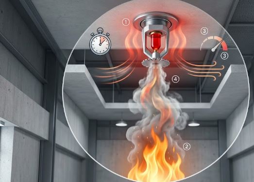 Những yếu tố ảnh hưởng đến thời gian kích hoạt sprinkler trong hệ thống chữa cháy