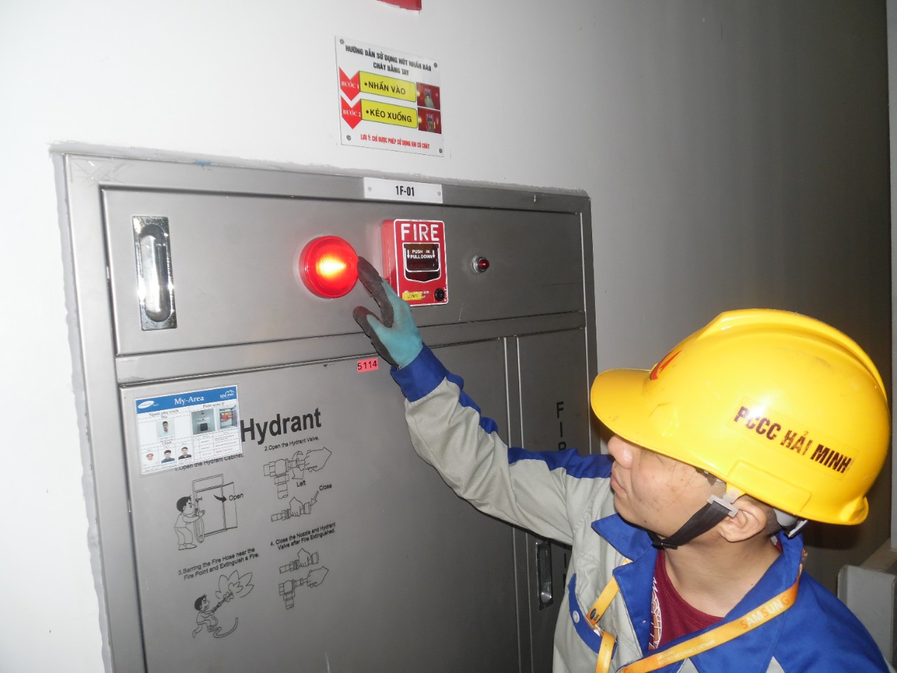 Các hạng mục kiểm tra khi bảo trì phòng cháy